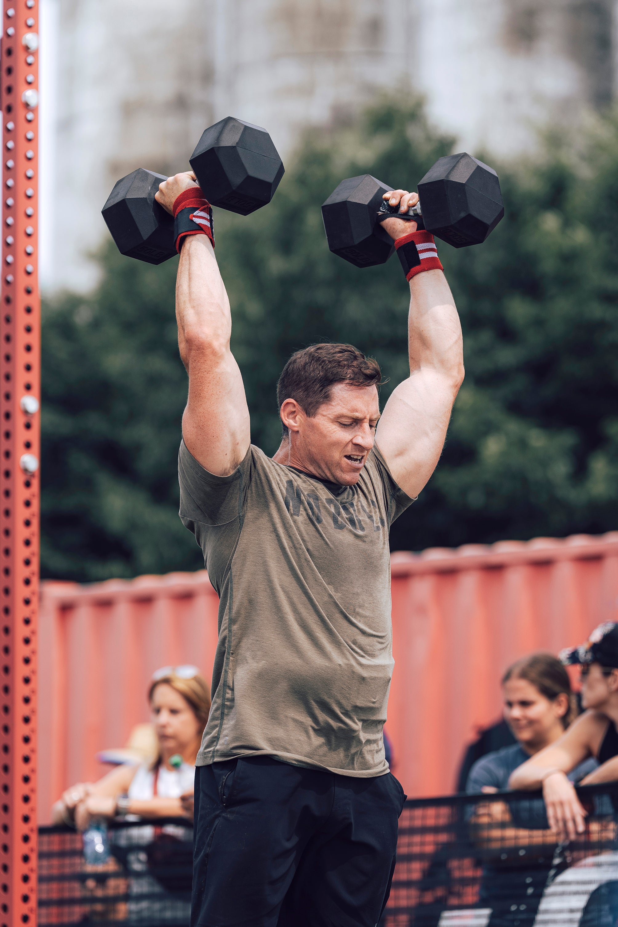 Rubber Hex Dumbbells Utilisés en Compétition