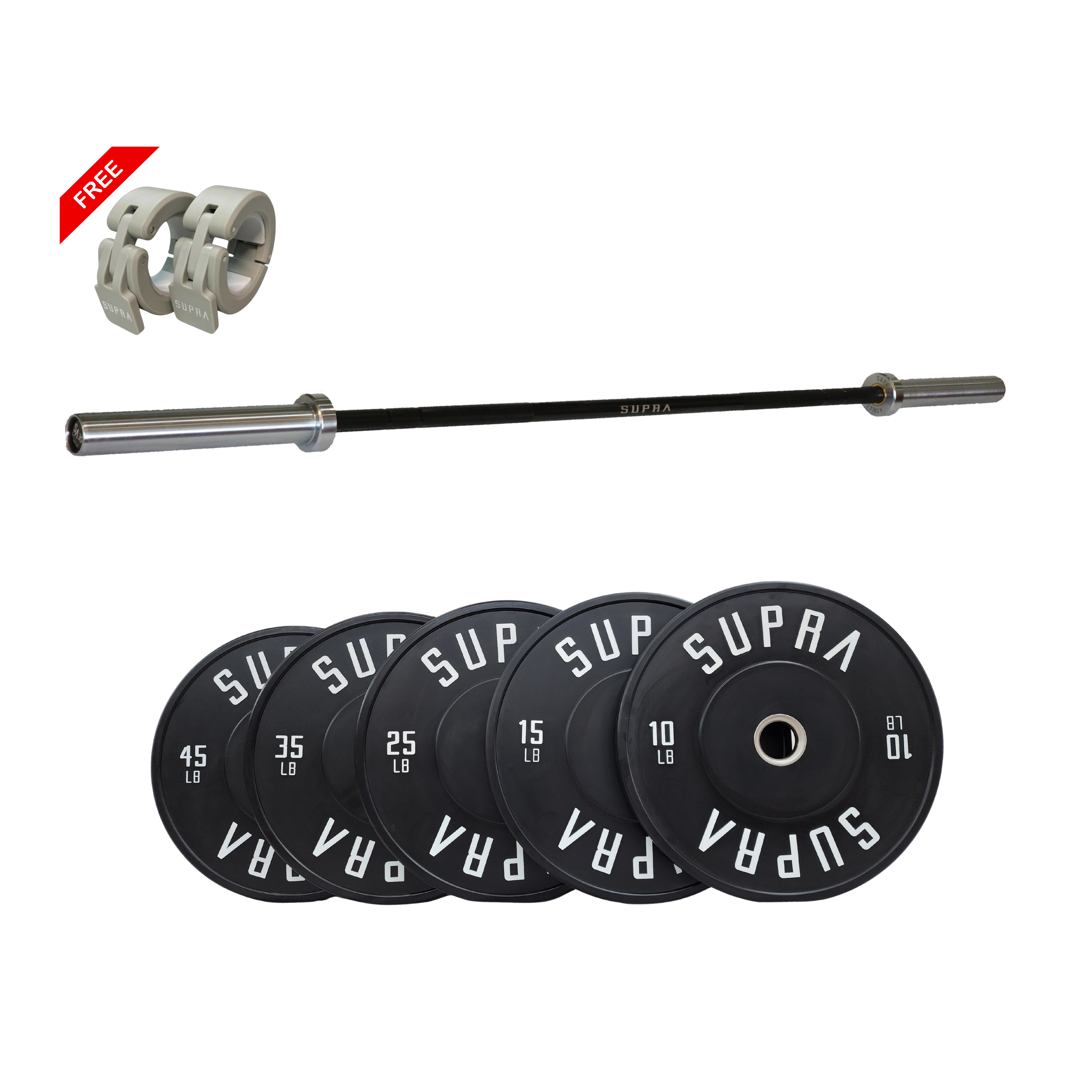 Bar & Bumper plates Bundle Supra Athletique