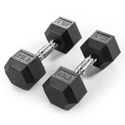 Rubber Hex Dumbbells - Sets Supra Athlétique