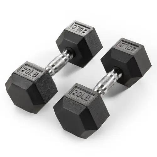 Rubber Hex Dumbbells - Sets Supra Athlétique